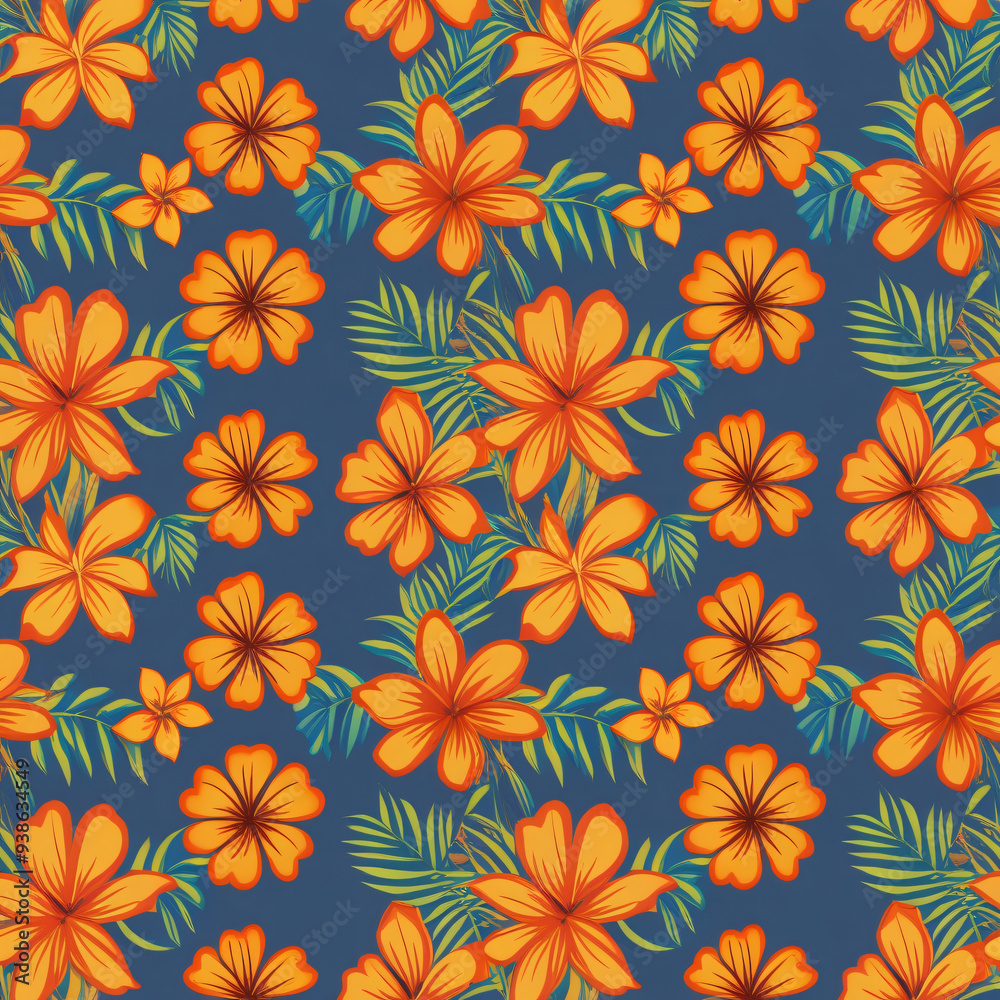 Floral seamless pattern . Floral seamless pattern .