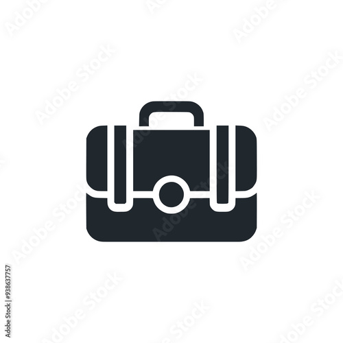 briefcase modern logo vector illustration template design