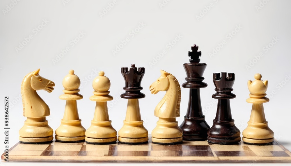 Classic Chess Set Ready for a Strategic Battle Classic Chess Set Ready for a Strategic Battle