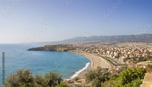  Breathtaking coastal cityscape under a clear sky