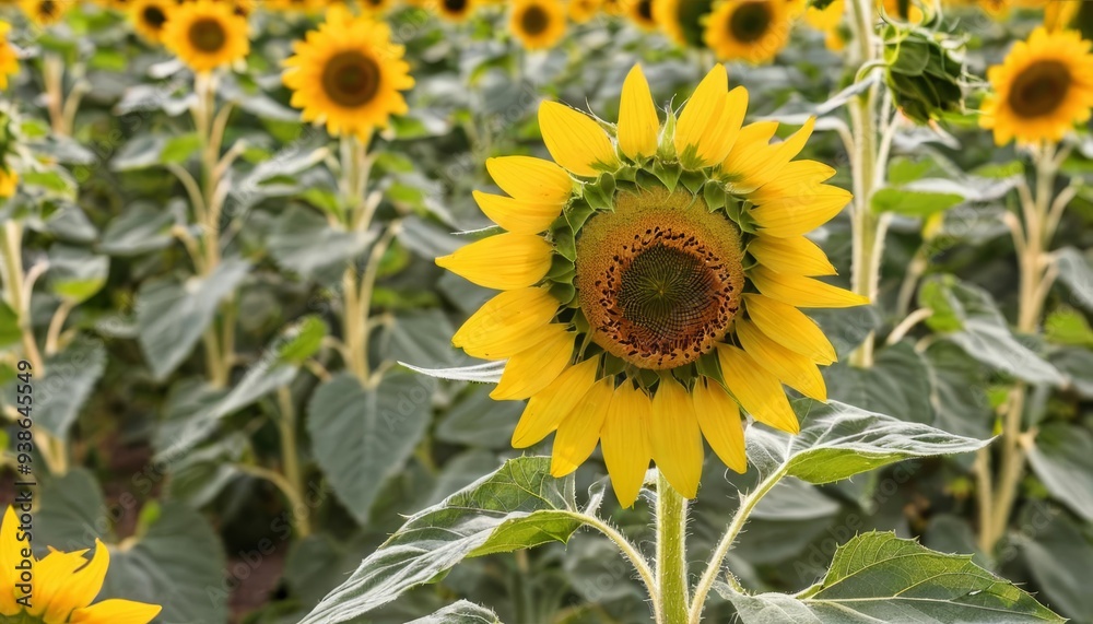 Bright and Beautiful Sunflower Field Bright and Beautiful Sunflower Field