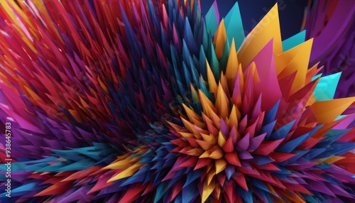 Wallpaper Mural  Vibrant abstract art  A kaleidoscope of color and form Torontodigital.ca
