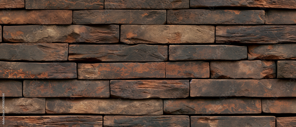Weathered Brick Wall Rustic Charm