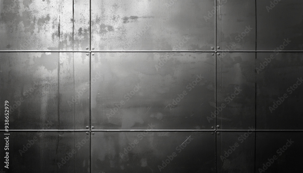 Naklejka premium metal plate background with rivets