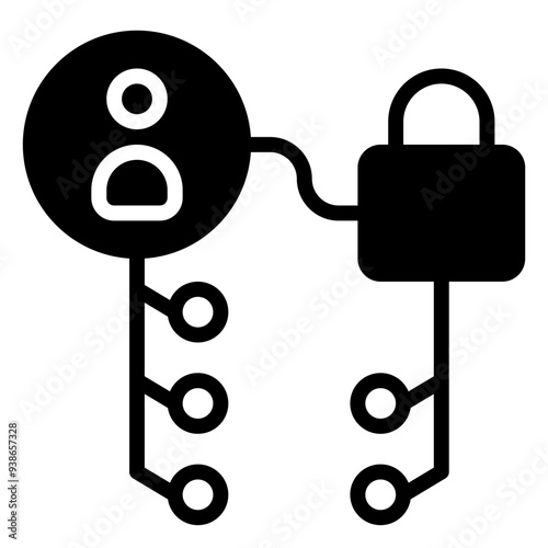 Access icon, glyph icon style