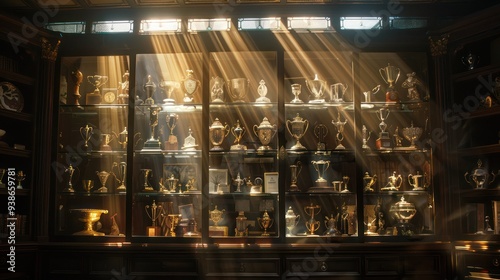 Trophy Case Shining in Sunlight