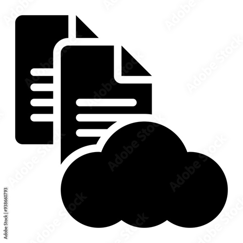 cloud data, data cloud, cloud storage, cloud computing, data storage, cloud information, cloud files solid or glyph icon