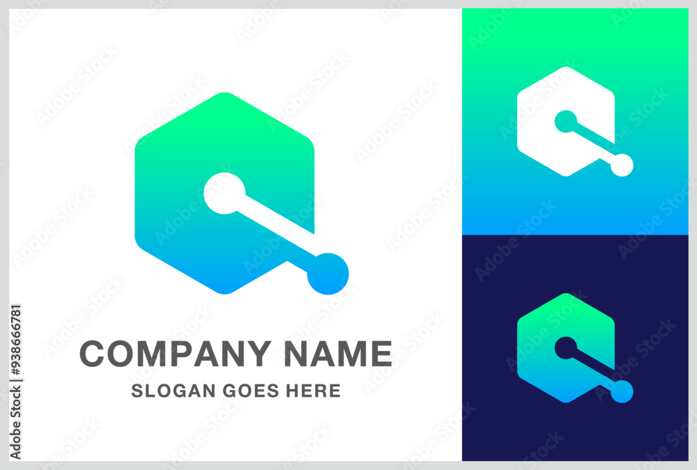Monogram Letter Q Digital Technology Computer Business Company Stock Vector Logo Design Template Monogram Letter Q Digital Technology Computer Business Company Stock Vector Logo Design Template