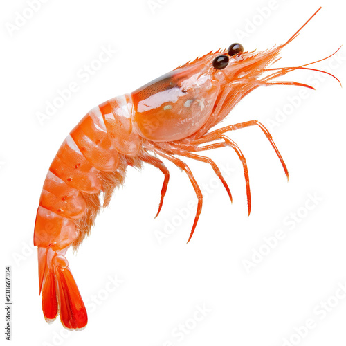 Wallpaper Mural Close up of a shrimp with detailed features and vibrant colors, ideal for culinary and seafood related content Torontodigital.ca