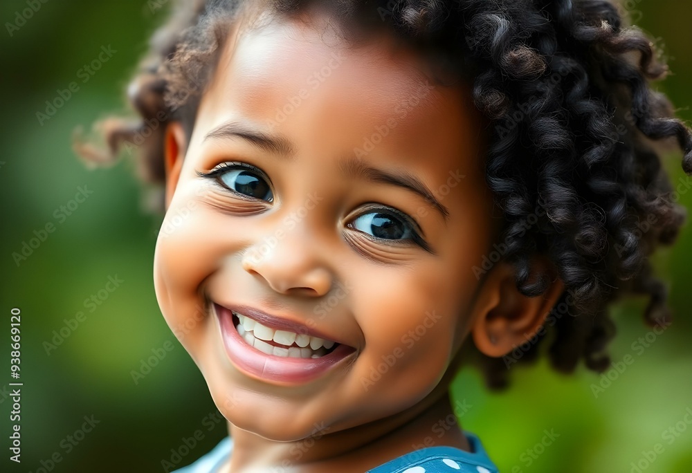 Cute Baby Girl Closeup with Bright Eyes Cute Baby Girl Closeup with Bright Eyes