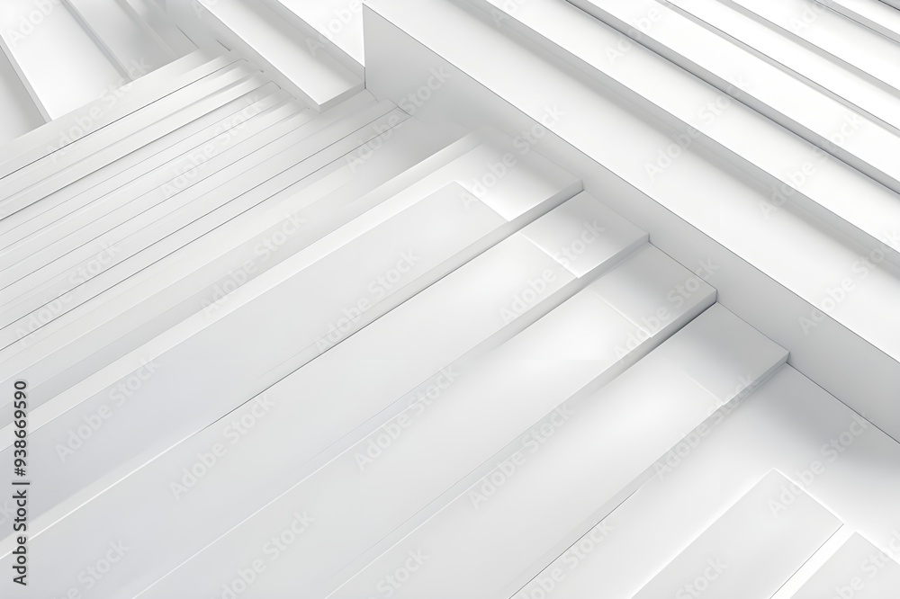 Abstract White Geometric Shapes Abstract White Geometric Shapes