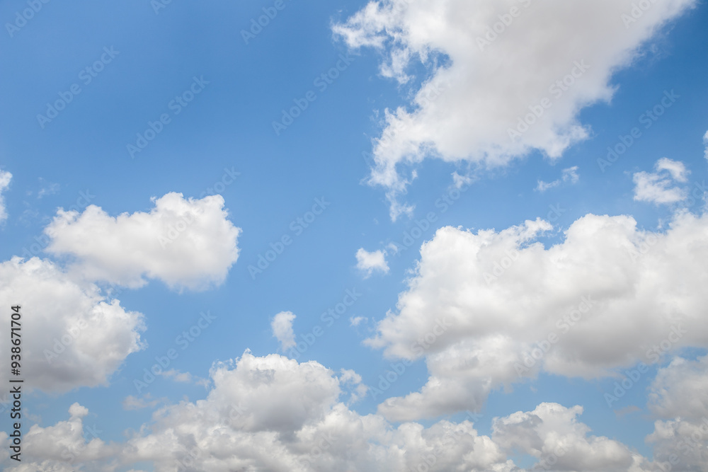 The indescribable beauty of the clouds in the blue summer sky over the northern Israel The indescribable beauty of the clouds in the blue summer sky over the northern Israel