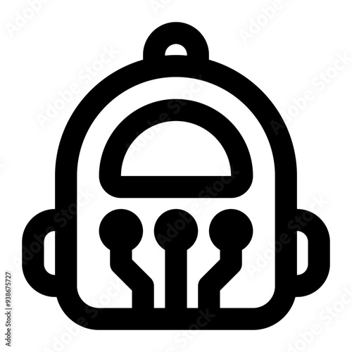 smart bag, smart backpack, bags, backpack, wearable technology, travel outline icon