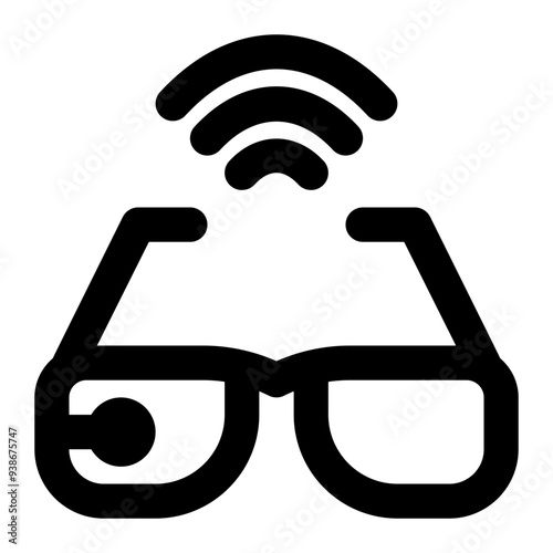 smart glasses, virtual reality, glasses, vr glasses, smart eyewear, wearable technology, wearable device, fashion outline icon