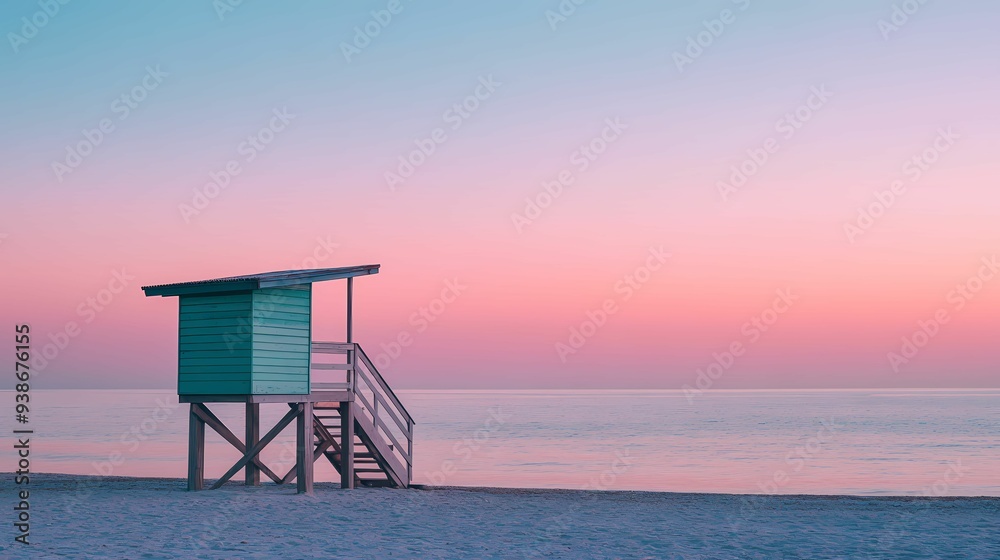 tower on the beach. tower on the beach.