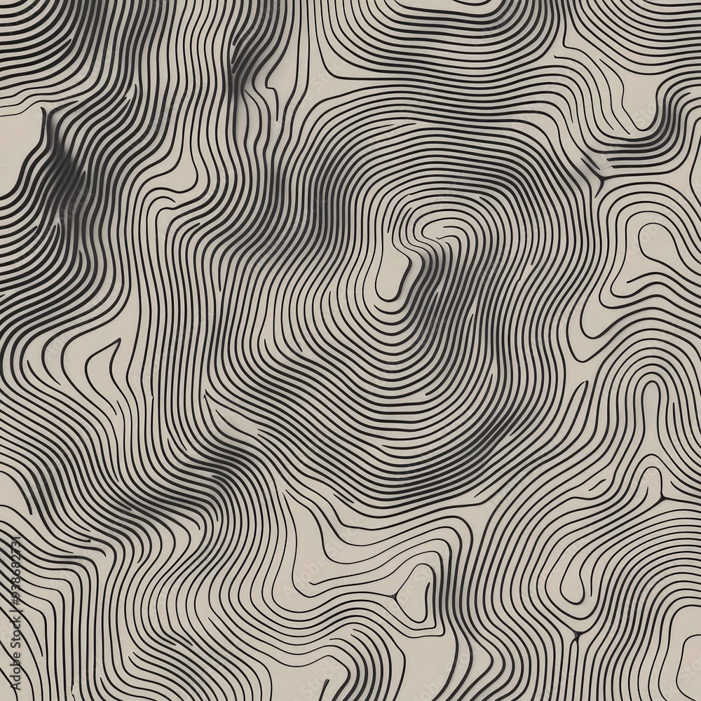 Abstract line art pattern with fluid contours and waves Abstract line art pattern with fluid contours and waves