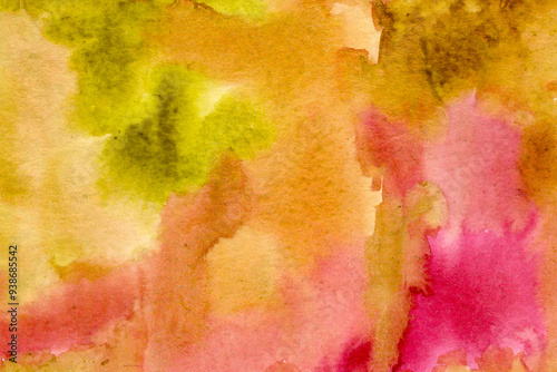 pink red yellow watercolor paper background texture