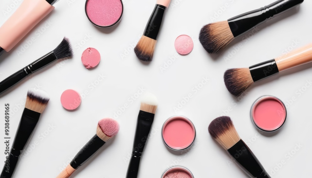 Elegance in makeup artistry with a touch of pink Elegance in makeup artistry with a touch of pink