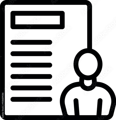 Recruiter is checking a candidate resume before a job interview