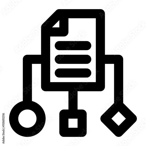 alternative data, unstructured data, data source, data modelling, data extraction, data variety outline icon