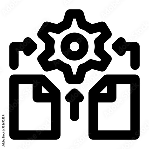 batch processing, data processing, data source, data engineering, data collection, data transform, data migration outline icon