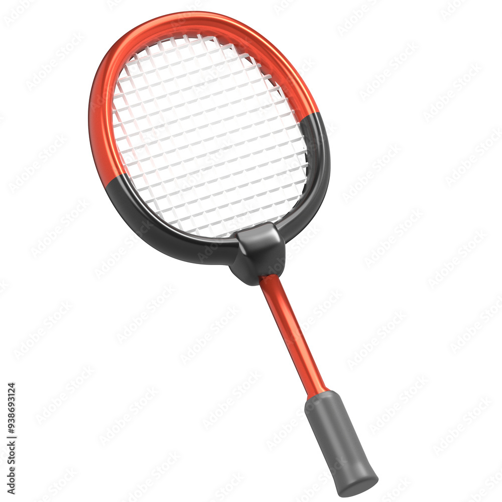 3d badminton racket stick icon illustration 3d badminton racket stick icon illustration