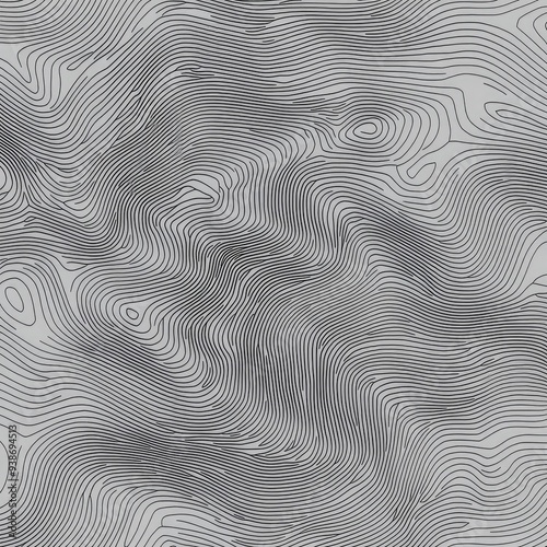 Abstract wavy line pattern in monochrome tones