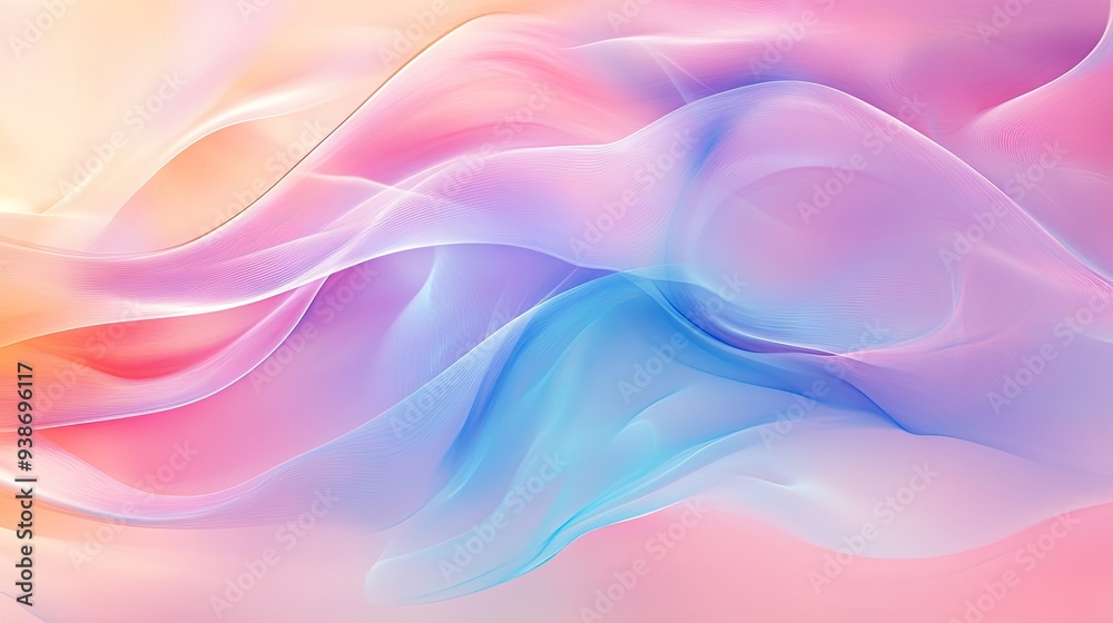 A blend of pastel colors and flowing lines, forming an abstract background with a calm feel. A blend of pastel colors and flowing lines, forming an abstract background with a calm feel.