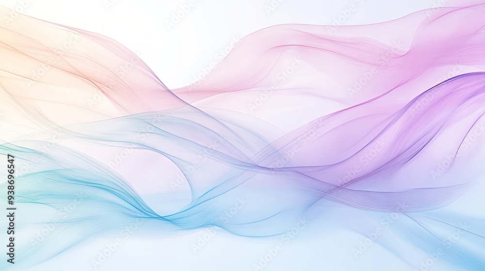 A blend of pastel colors and flowing lines, forming an abstract background with a calm feel. A blend of pastel colors and flowing lines, forming an abstract background with a calm feel.