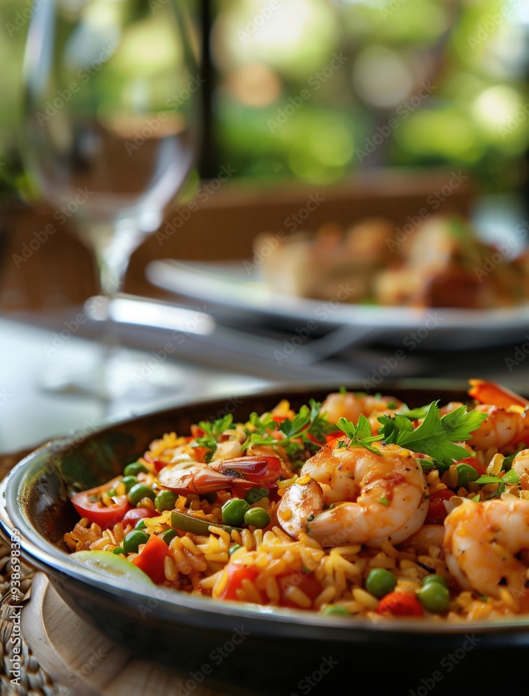 Fine Dining Experience with Spanish Seafood Paella in a Luxurious Setting Fine Dining Experience with Spanish Seafood Paella in a Luxurious Setting