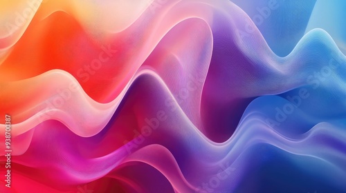 A gradient abstract background with dynamic waves, creating a modern and fluid design.