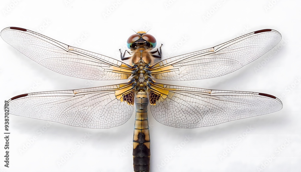 dragonfly close up isolated on white background dragonfly close up isolated on white background