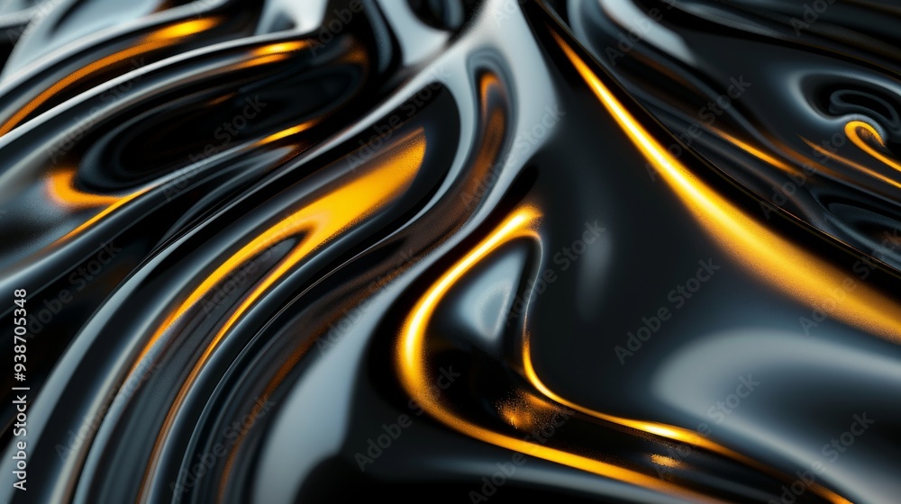 This image features a vibrant contrast of black and orange hues, resembling molten lava flowing across a dark surface The fluidity suggests motion and energy This image features a vibrant contrast of black and orange hues, resembling molten lava flowing across a dark surface The fluidity suggests motion and energy
