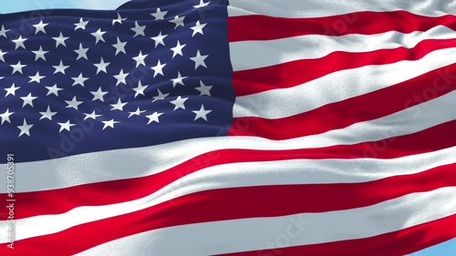 Usa Amarican Flag Background, Usa Amarican waving flag Texture background photo