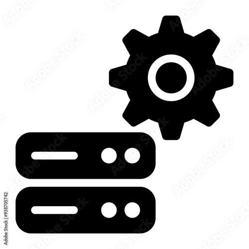 data engineering, data processing, data management, database, engineering, server, configuration, operational database, database solid or glyph icon