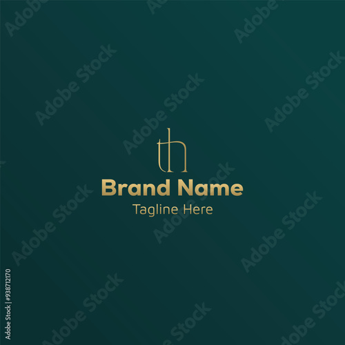 Initial based creative th logo
