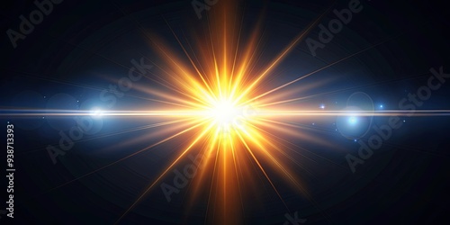 sunlight special lens flare light effect on an isolated background, sunlight, lens flare, special effect,light