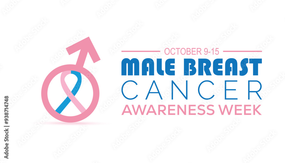 Male Breast Cancer Awareness Week is observed every year on October. Medical Healthcare Awareness concept. background, placard, banner template Vector illustration design. Male Breast Cancer Awareness Week is observed every year on October. Medical Healthcare Awareness concept. background, placard, banner template Vector illustration design.