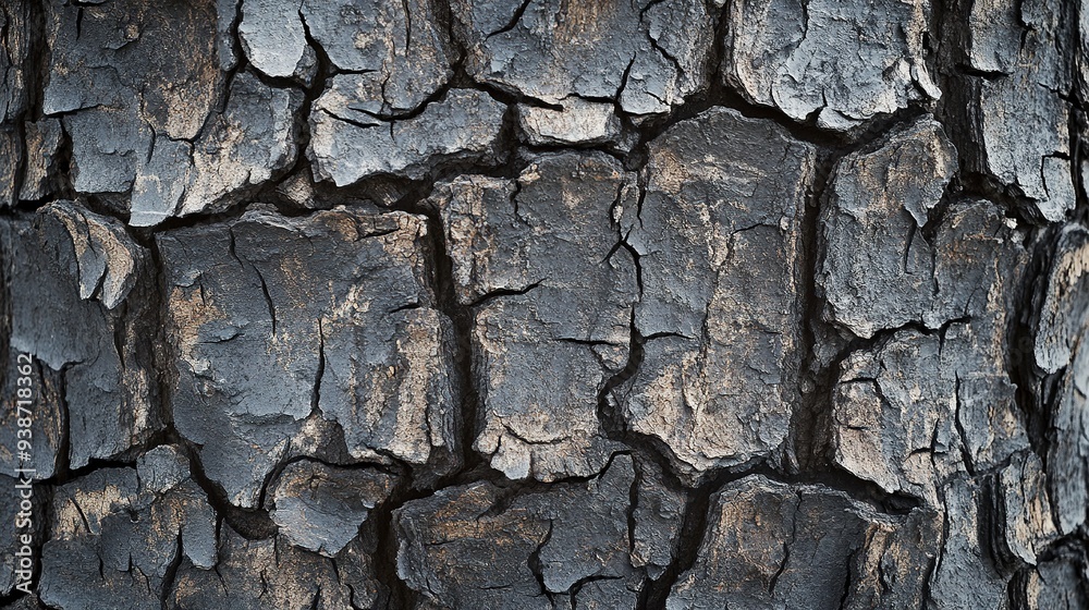 Background of tree bark. Grey cracked surface. Grey wall backdrop. Nature wallpaper. Grunge weathered background. Tree trunk texture. Generative ai Background of tree bark. Grey cracked surface. Grey wall backdrop. Nature wallpaper. Grunge weathered background. Tree trunk texture. Generative ai