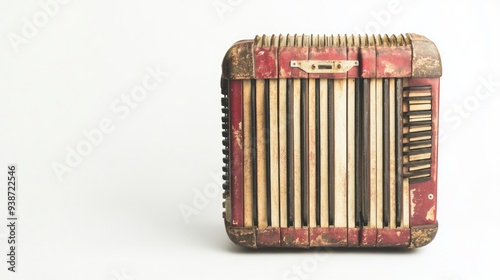 Vintage Accordion Close-Up