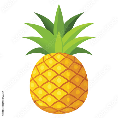 Pineapples clipart, pineapples vector illustration, pineappled clipart juice, premium ananas logo, pineapples template, fresh ananas isolated on white