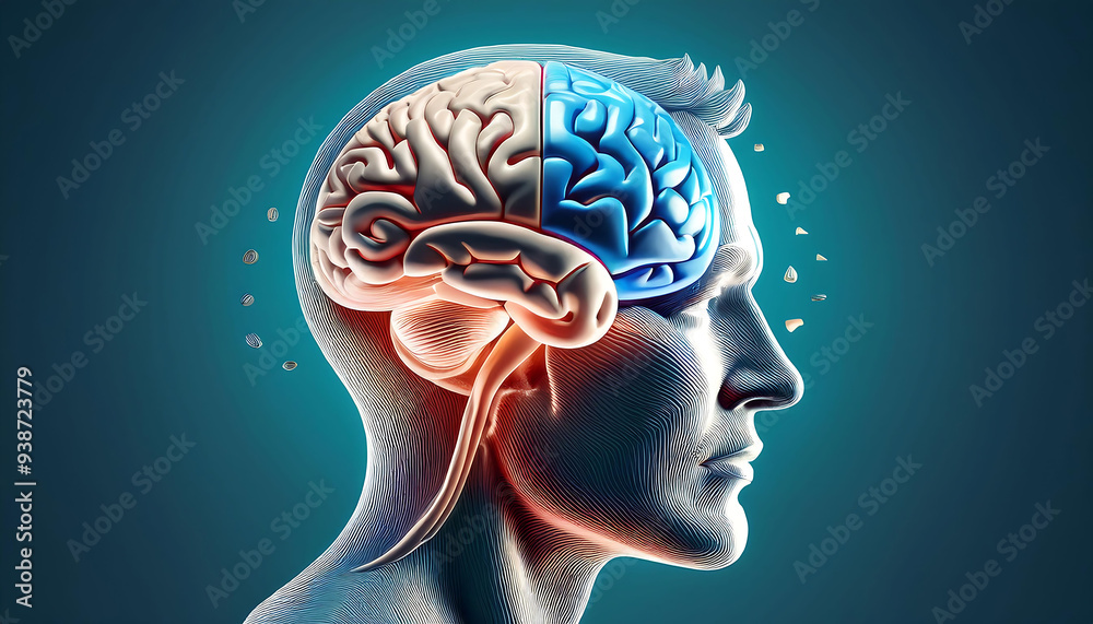 Obraz premium Human brain model