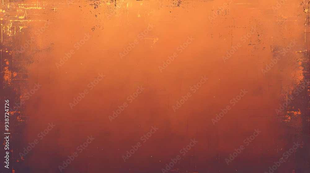 Obraz premium Orange and Brown Grunge Texture Background with Gradient