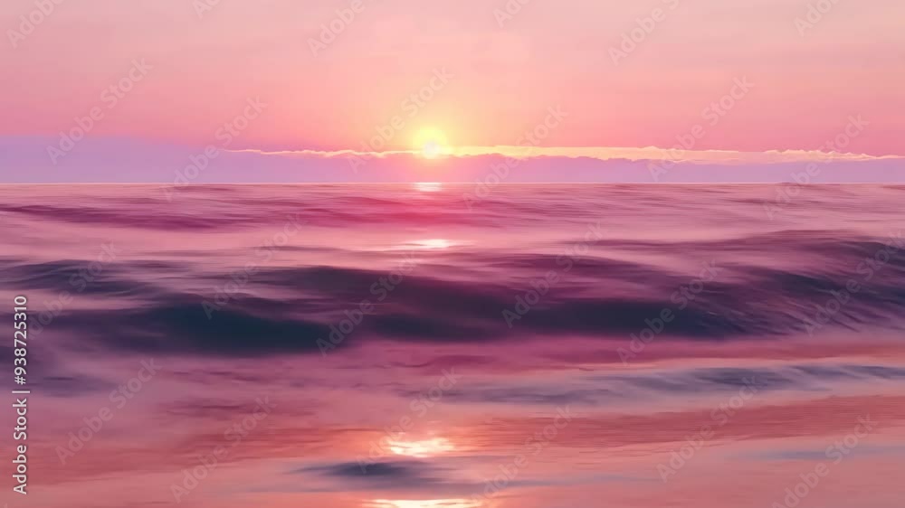 Sunset view from the ocean with gentle waves, creating a warm and serene moment where water and sky meet in perfect harmony.
Sunset view from the ocean with gentle waves, creating a warm and serene moment where water and sky meet in perfect harmony.