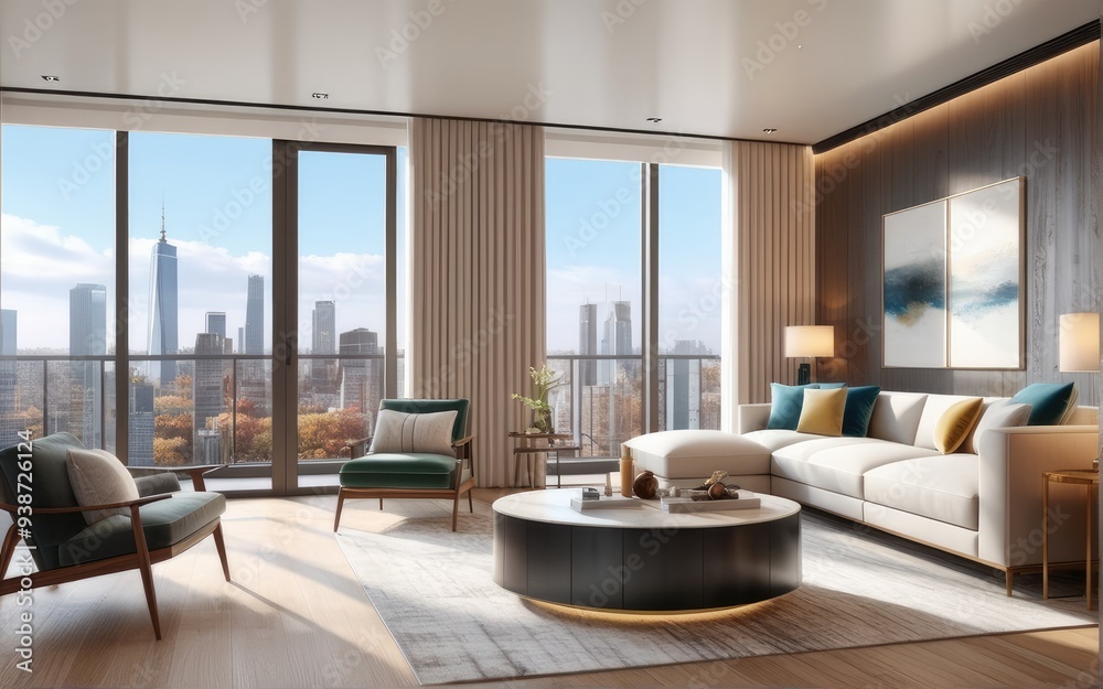 beautiful apartment, interior. 3d rendering beautiful apartment, interior. 3d rendering