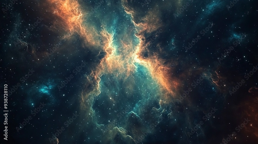 Beautiful cosmic nebula. Generative ai Beautiful cosmic nebula. Generative ai