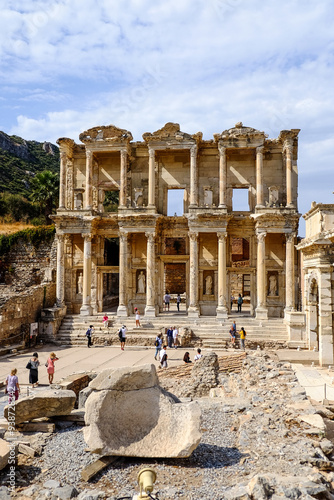 Ancient ruins in the city of Ephesus, Turkey . High quality photo