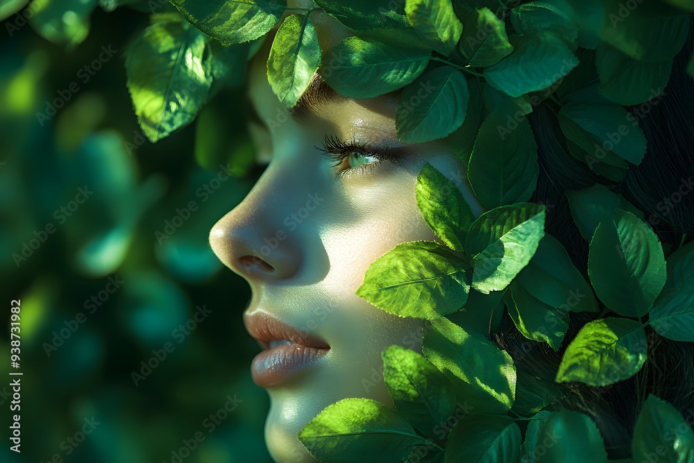 illustration, nature and woman illustration, nature and woman