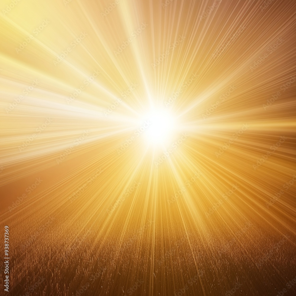 Obraz premium A Stunning Display of Golden Sunlight Over a Peaceful Field