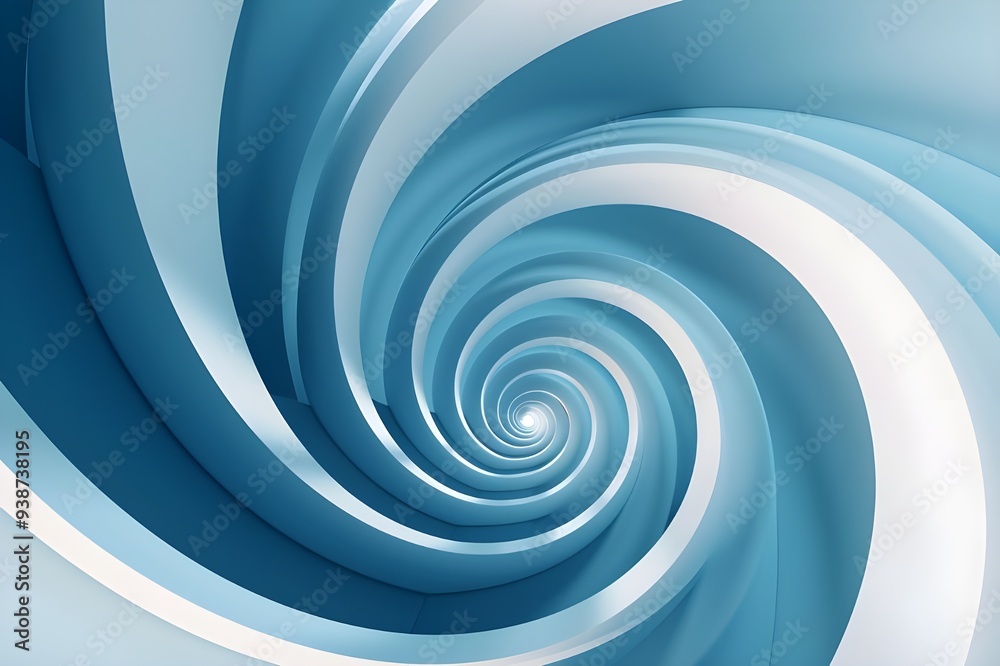 Fototapeta premium Abstract Blue Spiral